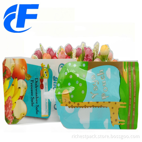 Customized liquid pouch spout plastic drink bag